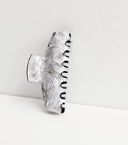 New Look Grey Large Marble Bulldog Claw Clip